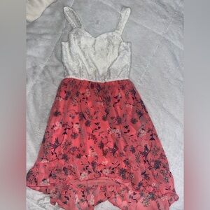 Girls Lily Bleu Red and Black Sundress Sleeveless Sweetheart Neckline